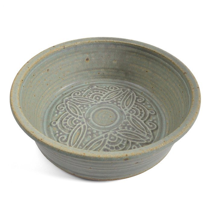 The Potters, LTD 7-inch Pie Plate / Baking Dish, Green N2