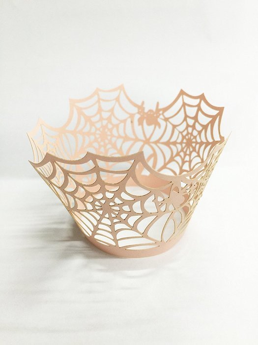 HUAL Cupcake Wrappers 50 Filigree Artistic Bake Cake Paper Cups Spider silk Lace Laser Cut Liner Baking Cup Muffin...