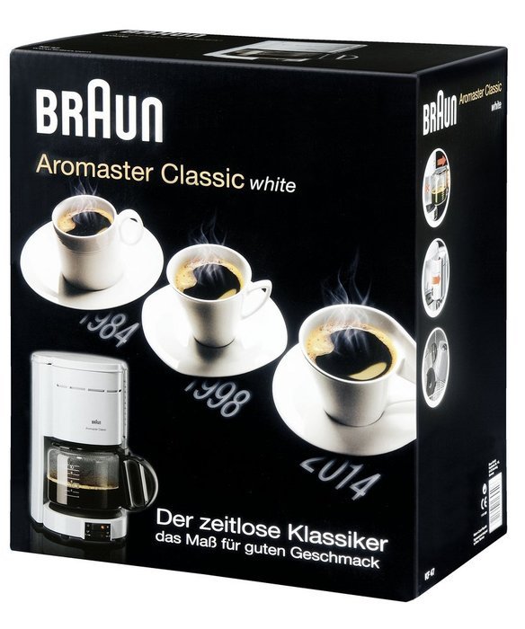 Braun KF 47 Aromaster Plus Wei&szlig; Kaffeemaschine