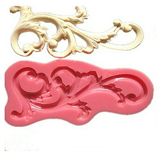 Generic Baroque Baking Tool Chocolate Cake Decor Mold Mould Flower Lace N4