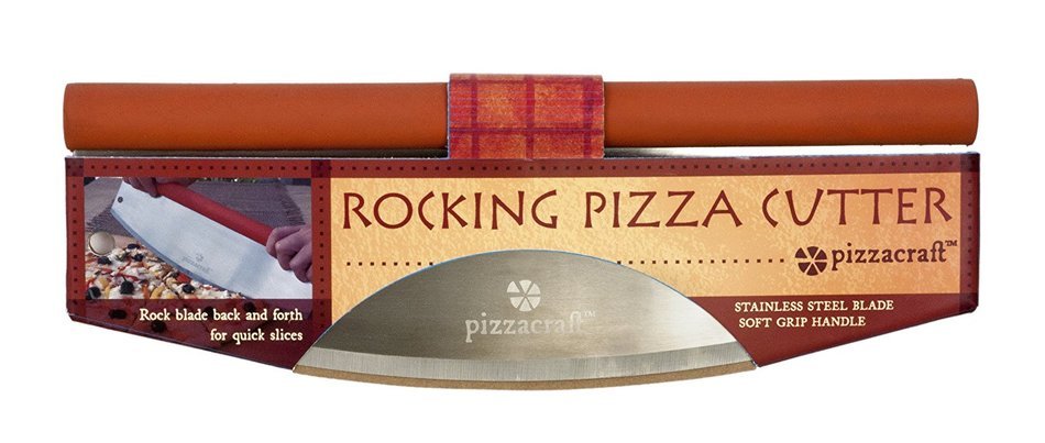 Pizzacraft PC0205 3.75" x 6" Wedge Shaped Stainless Steel Pizza/Pie Slice Server with Soft Grip Handle N10