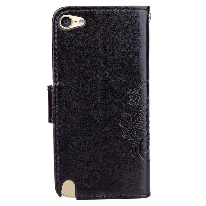 iPod touch 6 Case,iPod touch 5 Case,PHEZEN Beauty Luxury Bling Rhinestone Diamond Embossed Flower Butterfly PU... N12