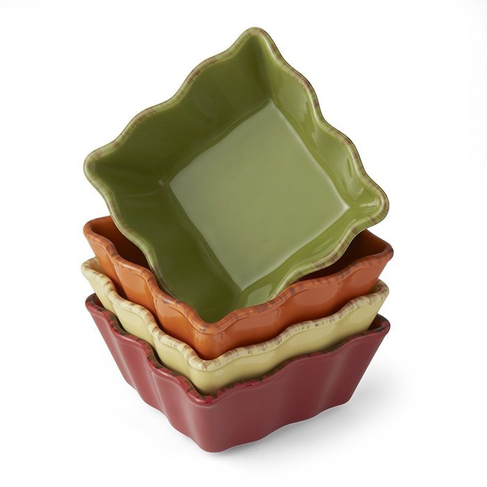 Prima Design Classic Individual Bakers, 4.5-Inch, Spice, Set of 4