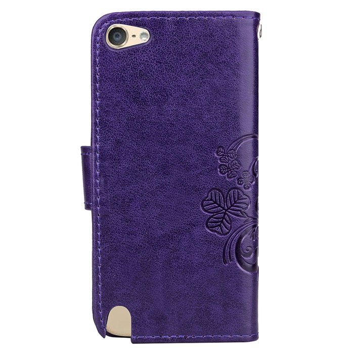 iPod touch 6 Case,iPod touch 5 Case,PHEZEN Beauty Luxury Bling Rhinestone Diamond Embossed Flower Butterfly PU... N15