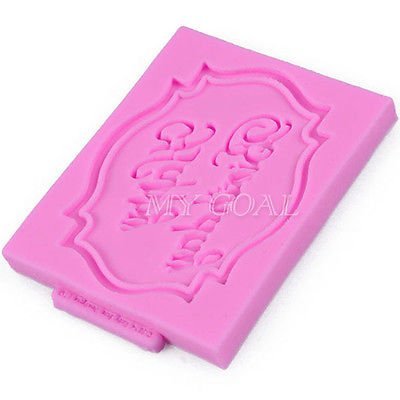 Happy Birthday Silicone Mould Cake Decorating Lace Impression Mat Baking Mold