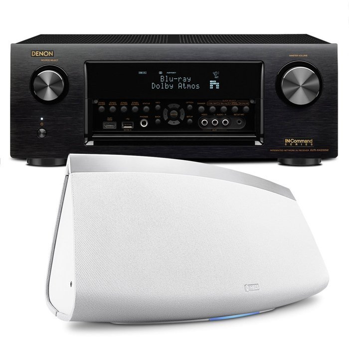 Denon AVR-X4300H 9.2 Channel Full 4K Ultra HD AV Receiver with HEOS 7 Five-Driver Wireless Speaker System - Series... N6
