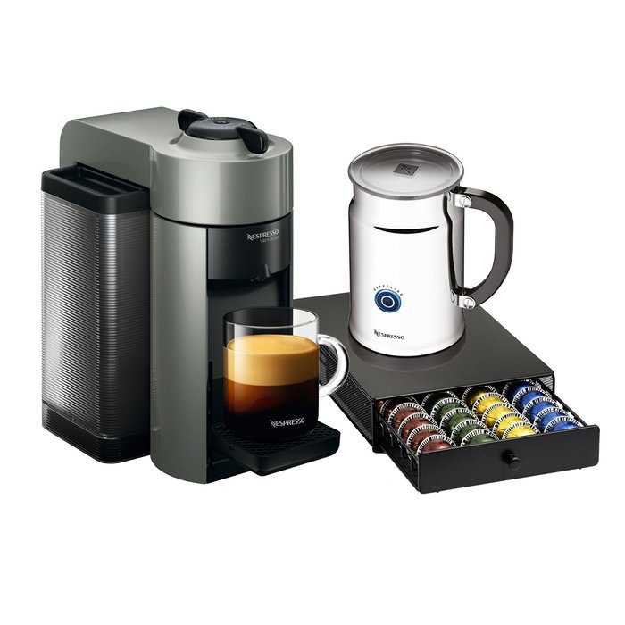 Nespresso A+GCC1-US-RE-NE VertuoLine Evoluo Coffee & Espresso Maker ...