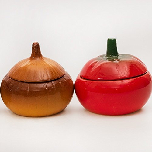 Set of 4 Stoneware Ramekins 'Happy Family' N5