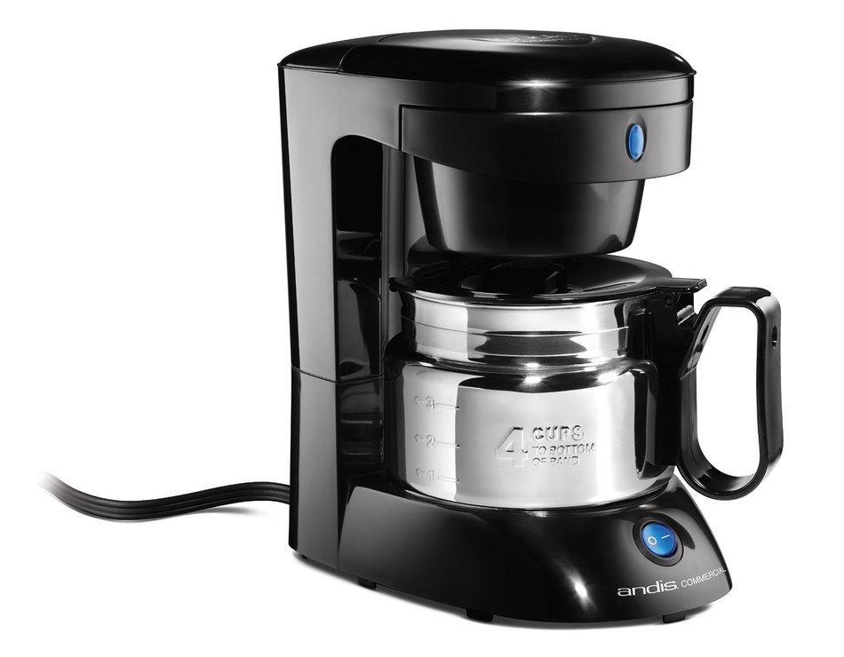 Andis 4-Cup Coffeemaker with Auto Shut-Off, Black (69045)
