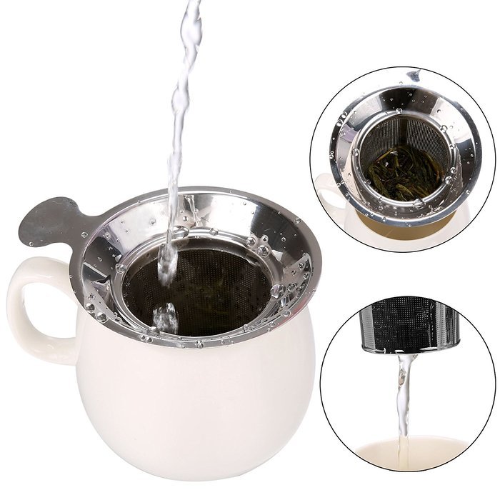 Homdox Tea Infuser - Stainless Steel, Tea Filter Tea Strainer for Loose Leaf Tea N3