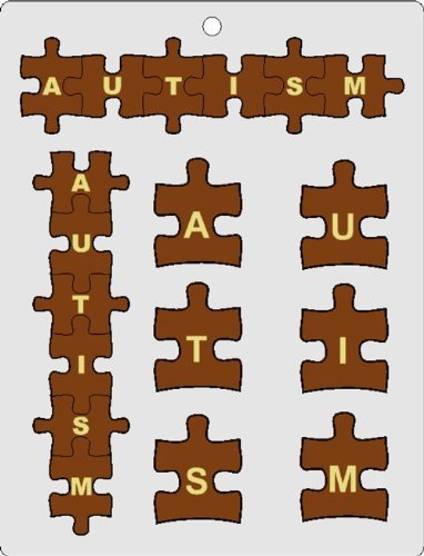 CK Products Autism Letters Choc Mold
