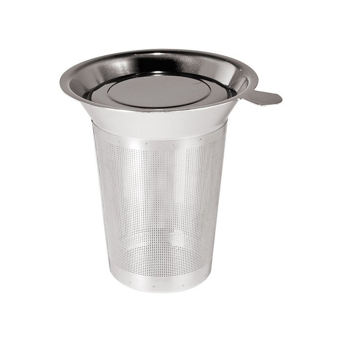 Frieling USA 18/8 Stainless Steel Tea Infuser with Dual Purpose Lid, 3.75" tall N2