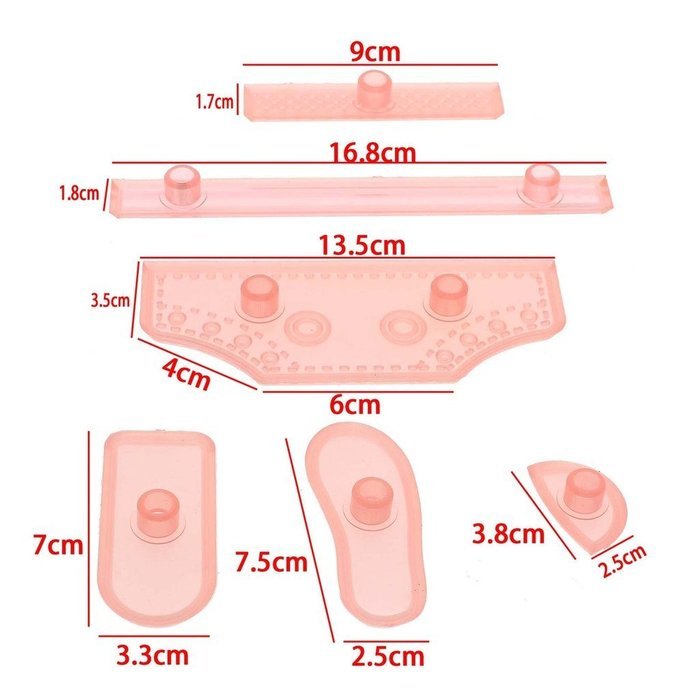 VANKER 6Pcs Sneaker Shoes Cake Cutter Mould DIY Craft Baking Decor Supply N5