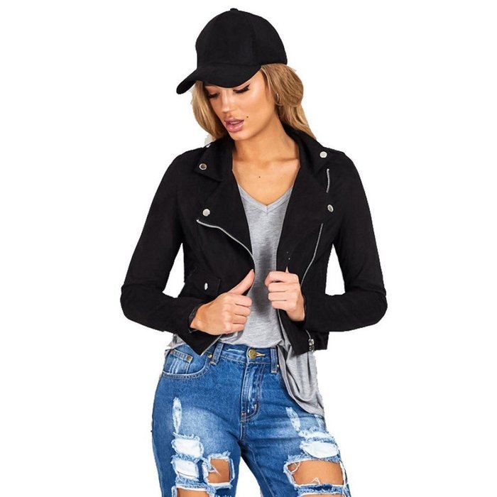 Jacket,Morecome Womens Winter Slim Biker Motorcycle Leather Jacket Zipper Coat N12