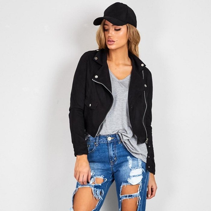 Jacket,Morecome Womens Winter Slim Biker Motorcycle Leather Jacket Zipper Coat N13