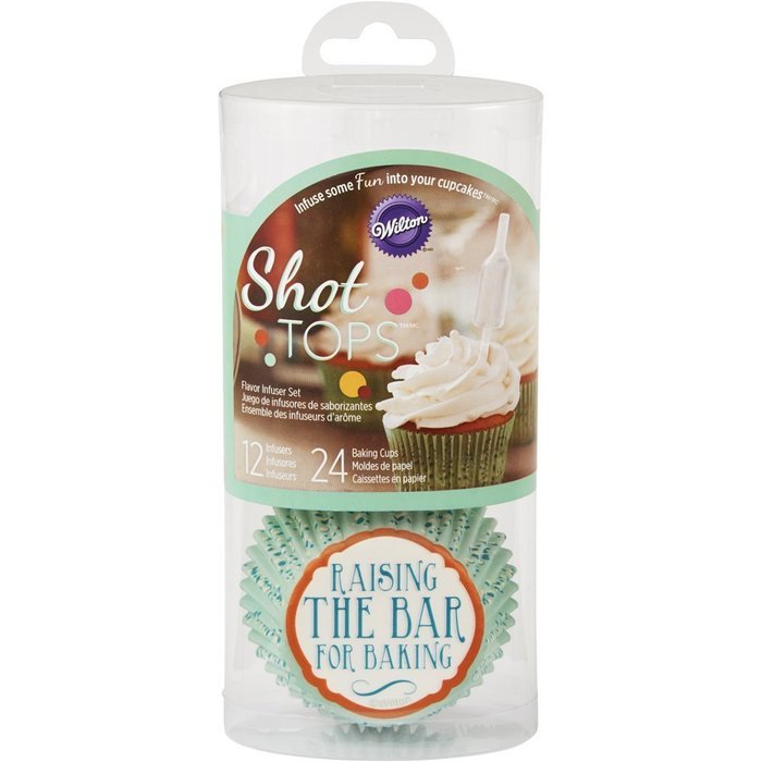 Wilton 12 Count Shot Tops Flavor Infusers and Baking Cups