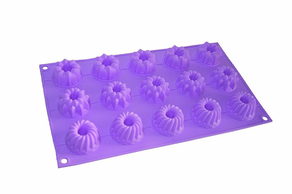 Birkmann Petit Four 251489 Mini Gugelhupf Moulds 15 Pieces 4 cm Silicone N2