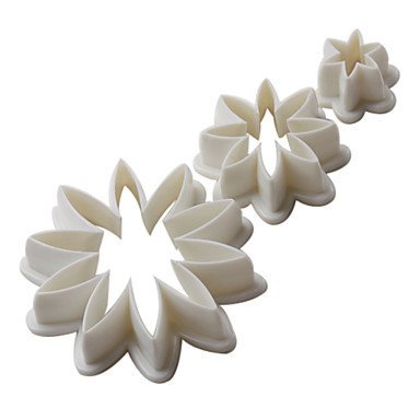 Y&XL&H DIY Daisy Pattern Cake and Cookies Cutter Mold (3 Pieces)