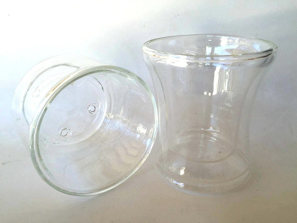 Hand Drip Coffee Maker Pour Over Double Borosilicate Glass Wall Set