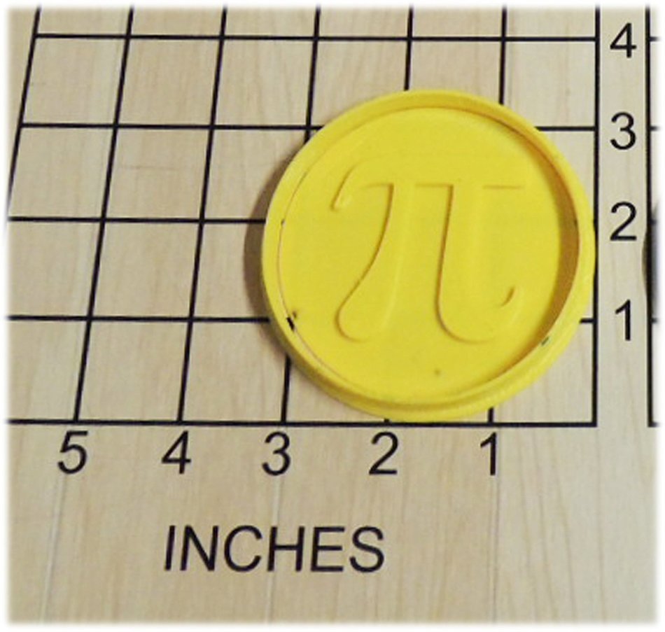 Pi Symbol Shaped Cookie Cutter and Stamp #1196