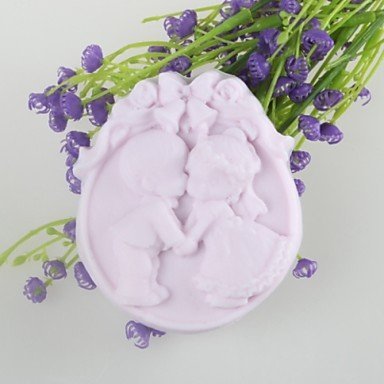 Y&XL&H Bride and Groom Shaped Soap Molds Wedding Mould Fondant Cake Chocolate Silicone Mold, Decoration Tools... N3
