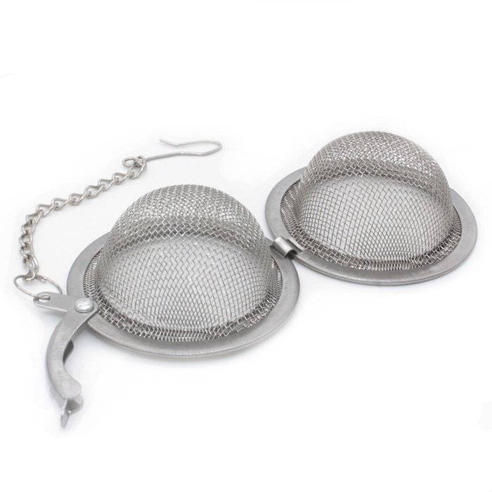 Bit Fly Stainless Steel Sphere Locking Spice Tea Ball Strainer Mesh Infuser tea strainer Filter infusor (6) N9