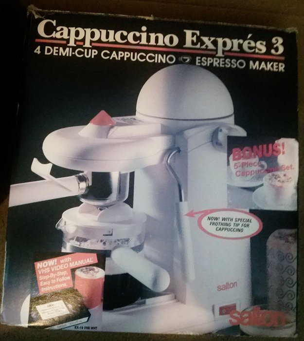 Salton 4 Demi-Cup Cappuccino Espresso Maker