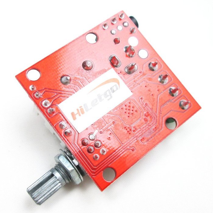 HiLetgo PAM8610 Mini Stereo AMP Audio Amplify Board 2*10W Dual Channel Amplifier Class-D 12V DC Amplifier N2