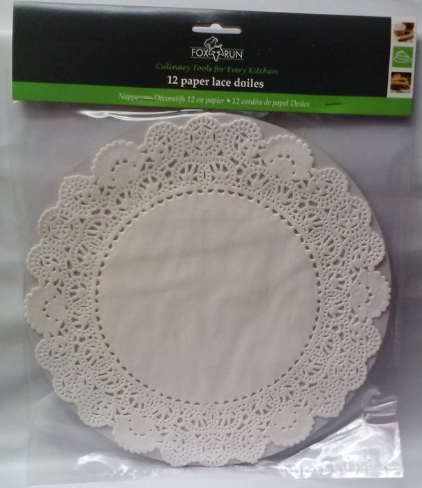 White Round Paper Floral Lace Cake Liner Craft Doilies 10 Inch 24 Pack 4373 NEW