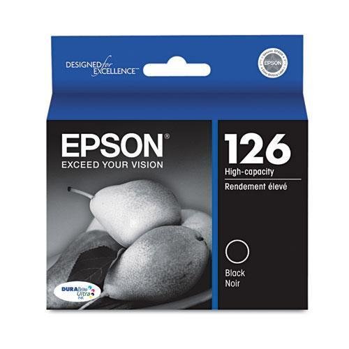 Epson T126120 (126) High-Yield Ink, Black