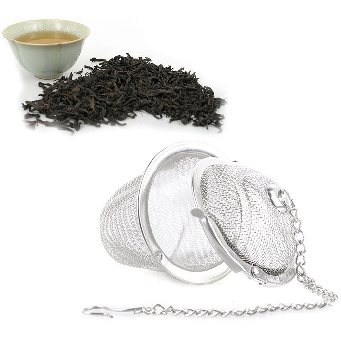 VICPHIC Stainless Steel Mesh Tea Bag Strainer filter Infuser for Loose Leaf Grain Tea Cups, Mugs, and Teapots N4