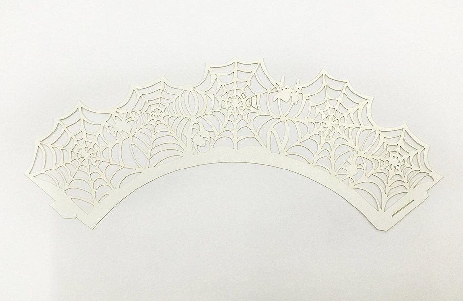 HUAL Cupcake Wrappers 50 Filigree Artistic Bake Cake Paper Cups Spider silk Lace Laser Cut Liner Baking Cup Muffin... N3