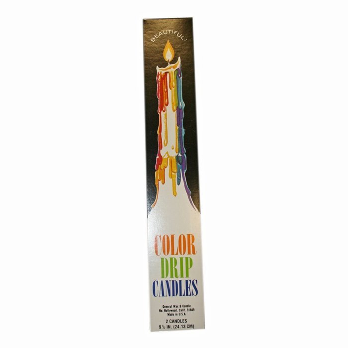 Color Drip Candles, 3-Pack (6 candles total)
