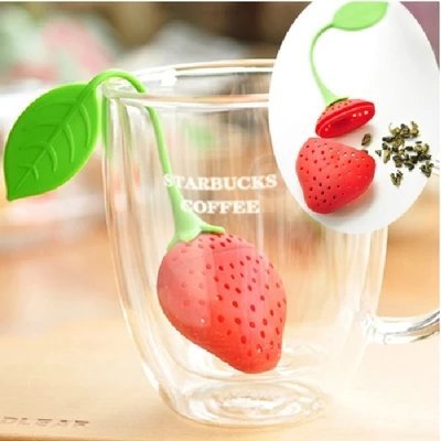 BonAchat Soft Tea-ball-strainers Tea Filters Tea Infuser In Silicone Lovely Strawberry Shaped Candy Color Cute... N2