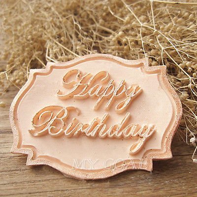 Happy Birthday Silicone Mould Cake Decorating Lace Impression Mat Baking Mold N2