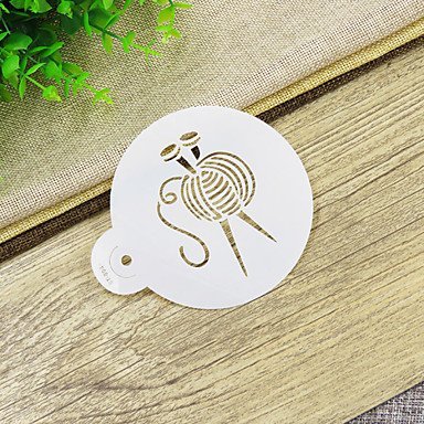 Sher Knitting Cookie Stencil Set, Cookie Stencil,Stencil for Cake Decorating, N3