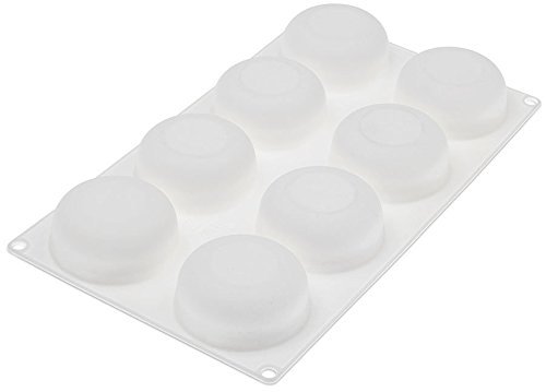 Silikomart White Non Stick Stone 8 cav