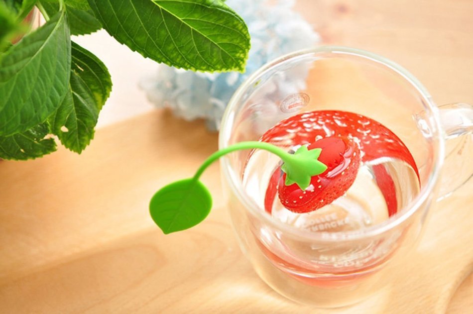 Dealglad New 3pcs Cute Reusable Strawberry Silicone Herbal Spice Tea Leaf Infuser Strainer Filter Bag Tea Ball... N7