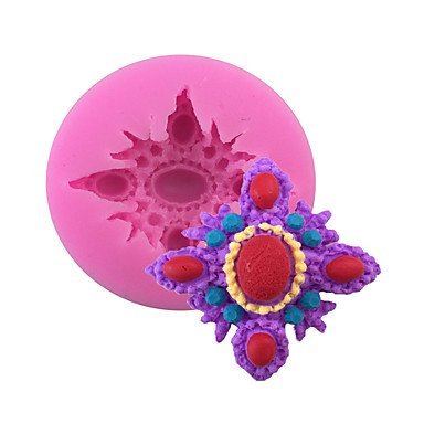 Y&XL&H Gems Style Flower pattern Candy Fondant Cake Molds For The Kitchen Baking Molds N3
