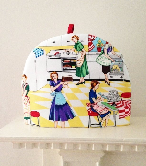 Artisanal Tea Cozie - Retro Home Ec Cake Baking N2