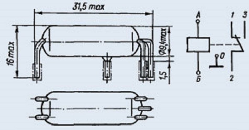 Relay RES-55A 00.02 reed switch 26V USSR 2 pcs N2