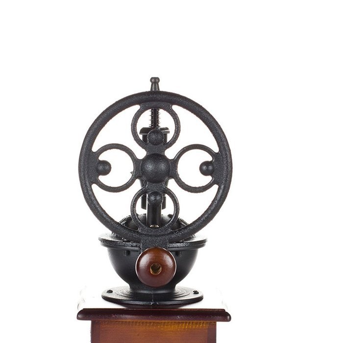 XHHOME Vintage Style(1880s) Manual Coffee Grinder Hand-crank Roller Drive, Ceramic Burr Core, Beech Wood Case,... N3