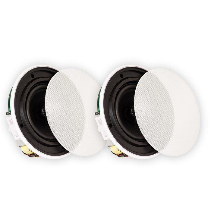 Theater Solutions TSQ670 6.5-Inch Install Quick 70 Volt In Ceiling Speaker, White