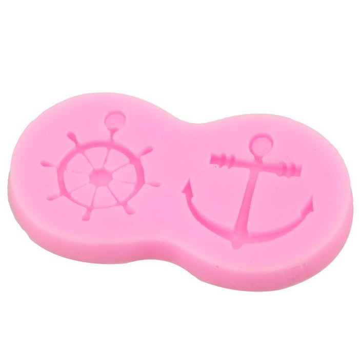Julyshop Anchor Ship Wheel Fondant Mould Cake Decor Chocolate Biscuit Baking Mold
