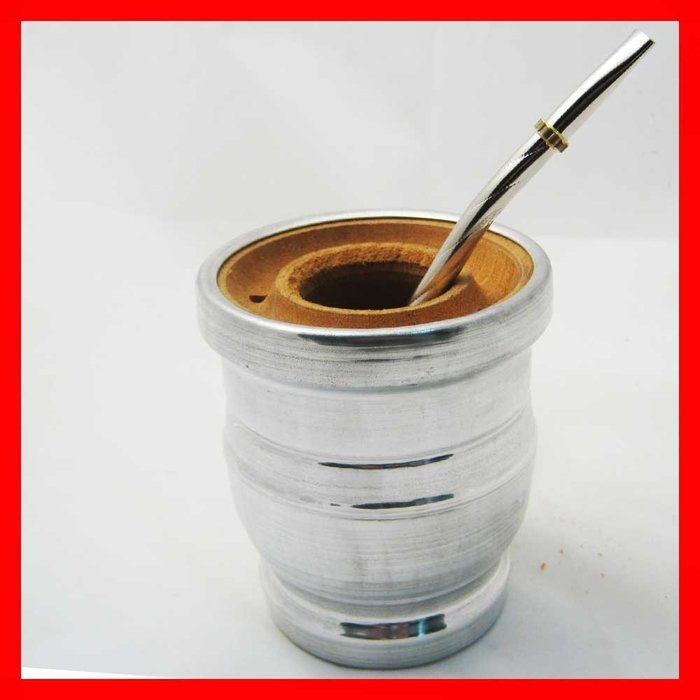 ARGENTINA MATE GOURD YERBA TEA WITH STRAW BOMBILLA SET KIT DIET DRINK THIN 4811 N2