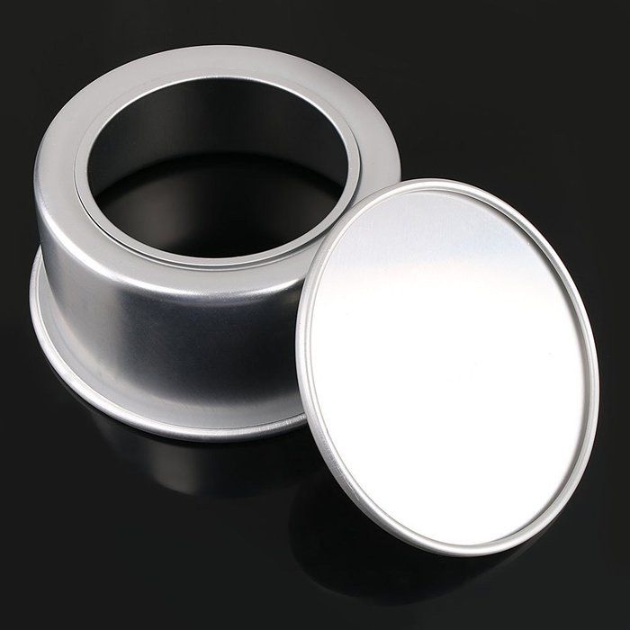Speedysnails Removable Bottom Baking Mould Pan Silver Aluminium Alloy Round Cake Pan for Wedding Birthday Party...