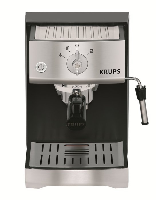 KRUPS XP5220 Pump Espresso Machine with KRUPS Precise Tamp Technology and Stainless Steel Control Panel, Black N6