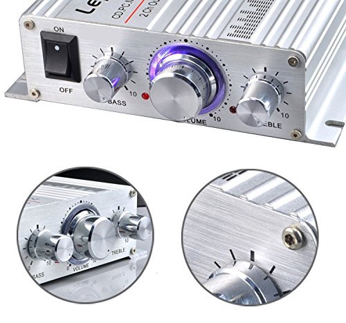 Generic 12V DC Mini Hifi Audio Power Amplifier Booster Bass MP3 Stereo Portable for Car Phone PC Home