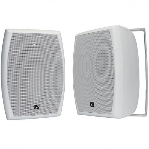 Dayton Audio IO655WT 6-1/2" 2-Way 70V Indoor/Outdoor Speaker Pair White