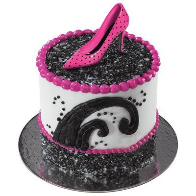 Stiletto High Heel Shoe Cake Topper Lay Ons. Set of 6. N2